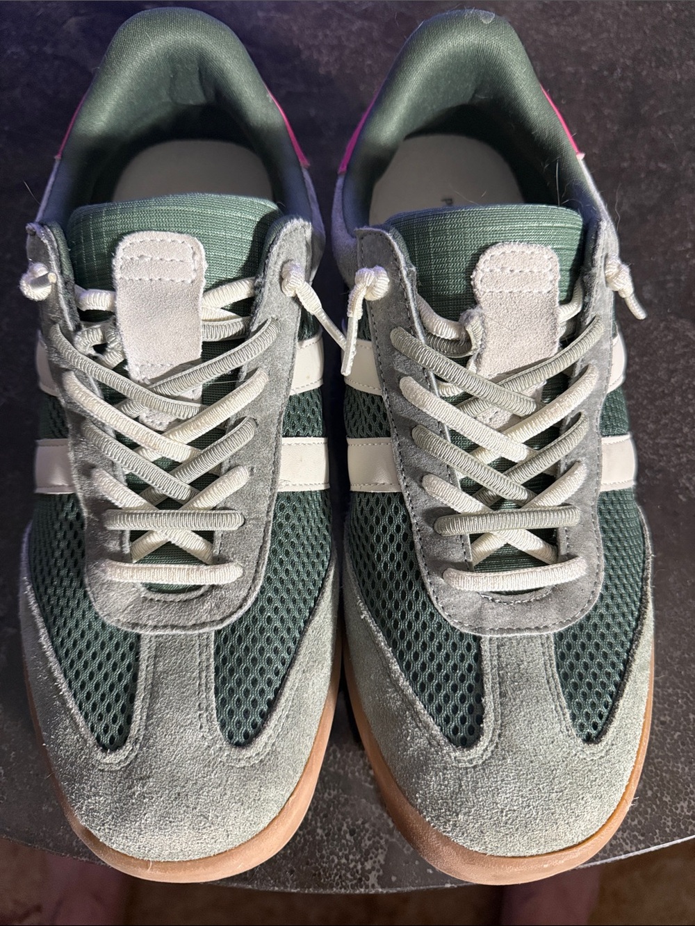 Project Cloud Genuine Leather casual sneakers Memory foam women’s Olive